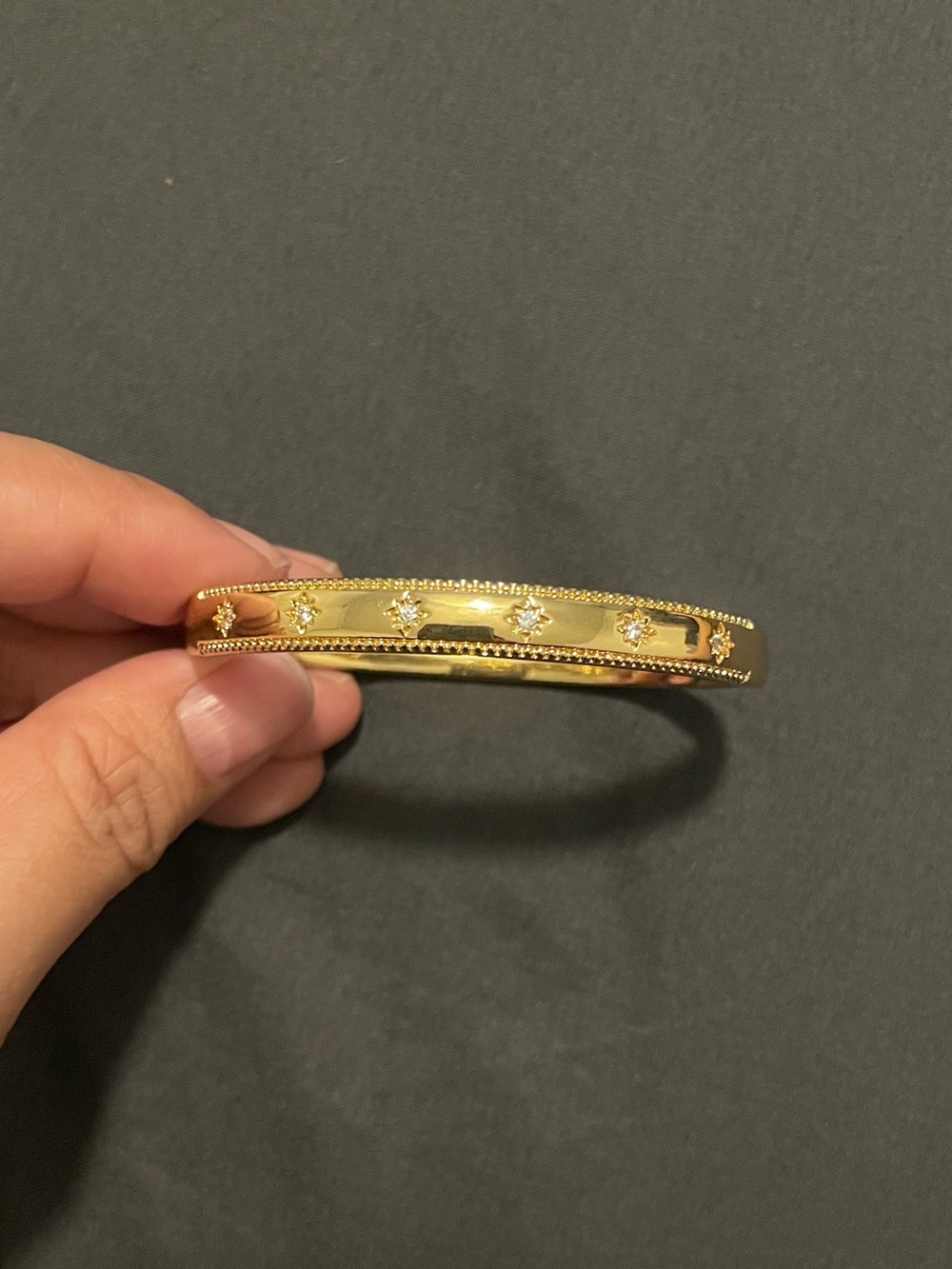 New - 14k gold plated bangle